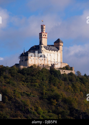 Forteresse de Marksburg Rhin Allemagne croisières fluviales Banque D'Images