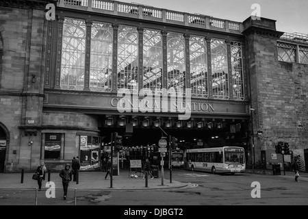 La gare centrale de Glasgow - vue de l'Argyle Street, Glasgow, Scotland Banque D'Images