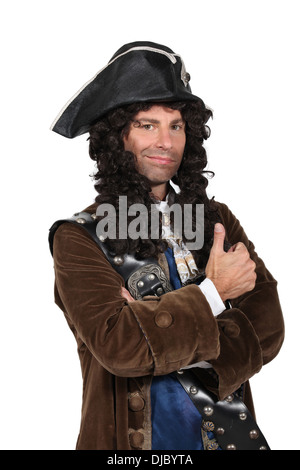 Homme habillé comme un pirate Banque D'Images