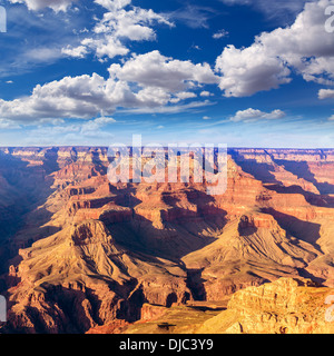 Arizona sunset Le Parc National du Grand Canyon Yavapai Point USA Banque D'Images