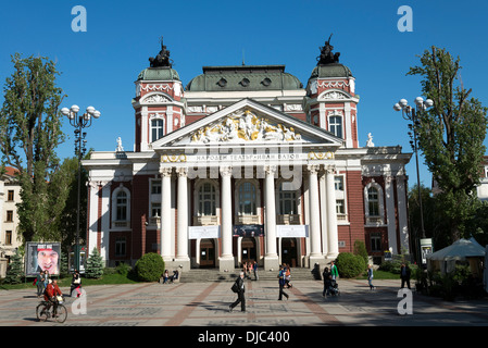 Théâtre National Ivan Vazov, Sofia, Bulgarie Banque D'Images