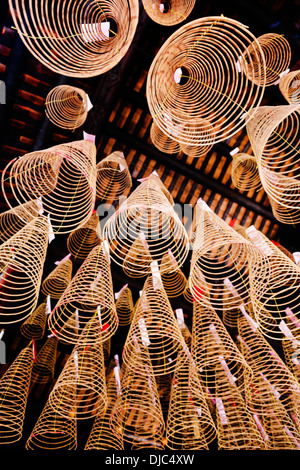 La Pagode Thien Hau, un temple chinois dans le quartier chinois de Ho Chi Minh Ville (Saigon), Vietnam. Banque D'Images