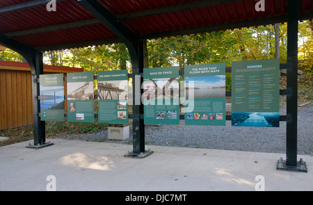 Promenade sur le fleuve Hudson Banque D'Images