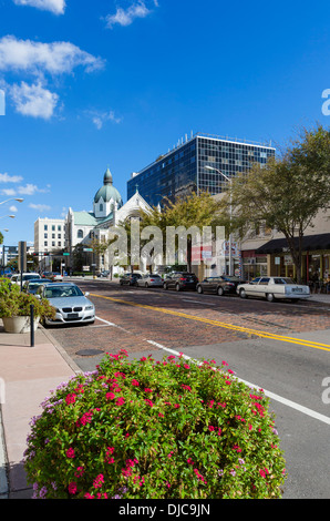 Orient Twigg Street dans le centre-ville de Tampa, Floride, USA Banque D'Images