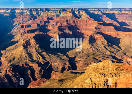 Arizona sunset Le Parc National du Grand Canyon Yavapai Point USA Banque D'Images