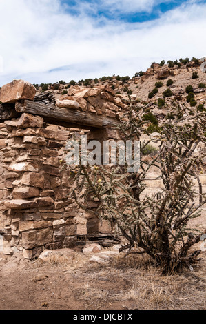 Vestiges de Mission Dolores et cimetière Picketwire Canyonlands, Comanche national des Prairies, La Junta, Colorado. Banque D'Images