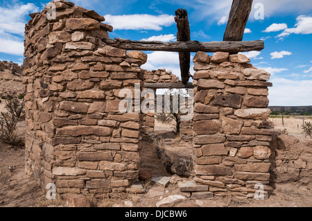 Vestiges de Mission Dolores et cimetière Picketwire Canyonlands, Comanche national des Prairies, La Junta, Colorado. Banque D'Images