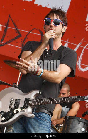 Alex Gaskarth de All Time Low Reading Festival 2012 - Performances - Jour 3 Lecture, Angleterre - 26.08.12 Banque D'Images