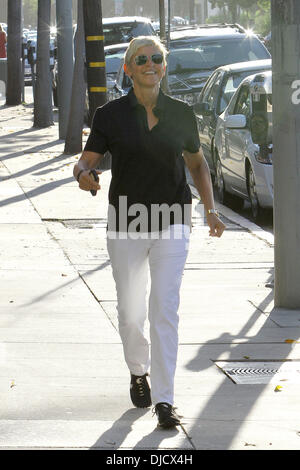 Ellen DeGeneres vu dehors et à propos de Los Angeles, Californie - 09.08.12 Banque D'Images