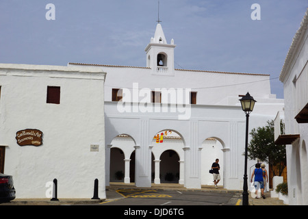 Église de Sant Miquel de Balansat, Ibiza, ESPAGNE Banque D'Images