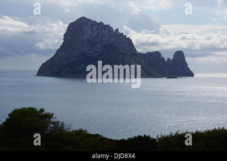 Torre es vedra, Cala carbo, Ibiza, ESPAGNE Banque D'Images