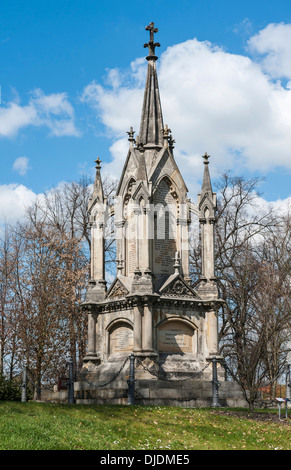 Monument de la bataille de Langensalza, guerre austro-, 1866, construit 1868, Bad Langensalza, Thuringe, Allemagne Banque D'Images