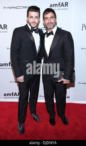 Harry Louis et Marc Jacobs 3e gala annuel de l'amfAR inspiration à la New York Public Library - Stephen A. Schwarzman Building - Arrivées La ville de New York, USA - 07.06.12 Banque D'Images