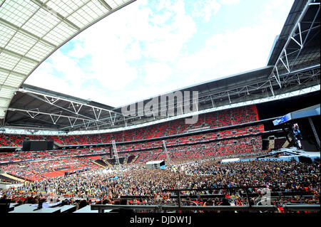 Capital FM Summertime Ball atmosphère qui a eu lieu au stade de Wembley à Londres, Angleterre - 09.06.12 Banque D'Images