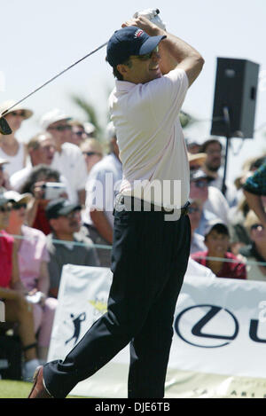 02 mai, 2004 ; Boulder City, NV, USA ; Andy Garcia à la 6th annual 'Michael Douglas et Amis Celebrity Golf' Millions de trou dans une pousse à la Cascata Golf présenté par Lexus au profit de la Motion Picture and Television Fund. Banque D'Images