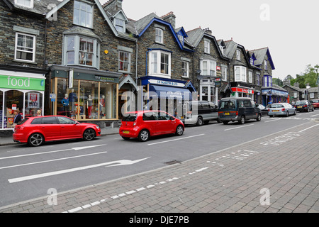 Compston Road à Ambleside, Lake District, Cumbria, England, UK Banque D'Images