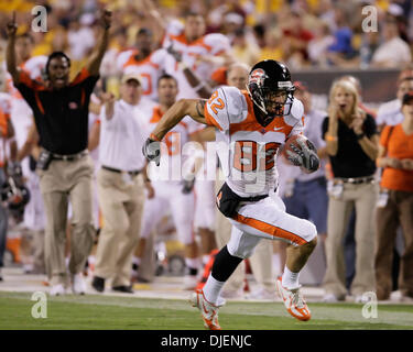 22 septembre 2007 - Tempe, AZ ..Brandon # 82 Pouvoirs de la Oregon State Beavers en action contre l'Arizona State Sun Devils au Sun Devil Stadium de Tempe, Arizona. Max Simbron/CSM..les Sun Devils défait les castors 44-32 (crédit Image : © Max Simbron/Cal Sport Media) Banque D'Images