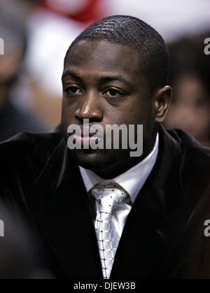 23 Oct 2007 - Miami, Floride, USA - Miami's Dwyane Wade lui montres le jeu d'équipe les éperons à l'audience mardi soir. (Crédit Image : © Richard Graulich/Palm Beach Post/ZUMA Press) RESTRICTIONS : USA DROITS Tabloïd OUT ! Banque D'Images