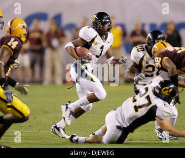 27 octobre 2007 - Tempe, AZ ..DeSean Jackson # 1 de l'Ours d'or de la Californie dans l'action contre l'Arizona State Sun Devils au Sun Devil Stadium de Tempe, Arizona. Max Simbron/CSM..les Sun Devils défait les Golden Bears 31-20 (crédit Image : © Max Simbron/Cal Sport Media) Banque D'Images