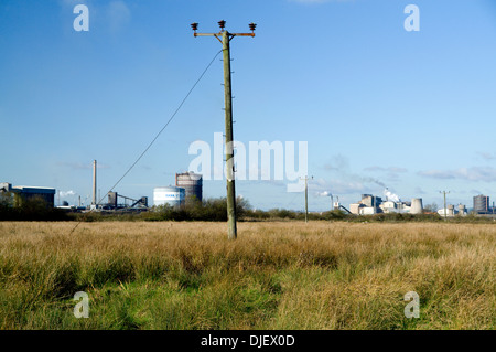 Port Talbot Steel Works, Galles du Sud. Banque D'Images