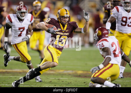 22 novembre 2007 - Tempe, AZ Arizona State wide receiver Chris McGaha # 13 dans l'action contre l'USC au cours du deuxième trimestre au Sun Devil Stadium de Tempe, Arizona. Max Simbron/CSM..Les Troyens défait les Sun Devils 44-24 (crédit Image : © Max Simbron/Cal Sport Media) Banque D'Images