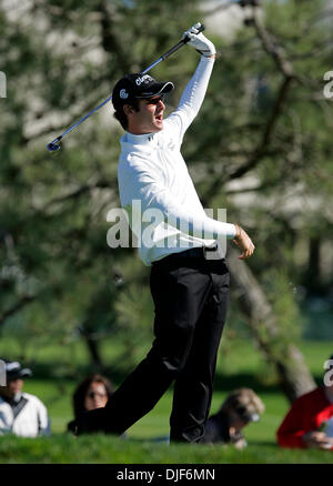 Jan 25, 2008 - La Jolla, Californie, USA - Day 2 de la Buick Invitational Golf Tournament à Torry Pines Golf Course. KEVIN STREELMAN sur le 16ème trou du parcours de Torrey Pines sud. (Crédit Image : © C. R. Alfred/San Diego Union Tribune/ZUMA Pess) RESTRICTIONS : * DÉPART * Droits de tabloïds USA Banque D'Images