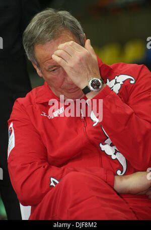 Feb 07, 2008 - Moscou, Russie - La Russie accueille la Coupe Davis 2008 à Moscou. La Russie jouera contre la Serbie. Sur la photo : le capitaine de l'équipe russe SHAMIL TARPISHCHEV. (Crédit Image : © PhotoXpress/ZUMA Press) RESTRICTIONS : * l'Amérique du Nord et du sud de l'homme seulement * Banque D'Images