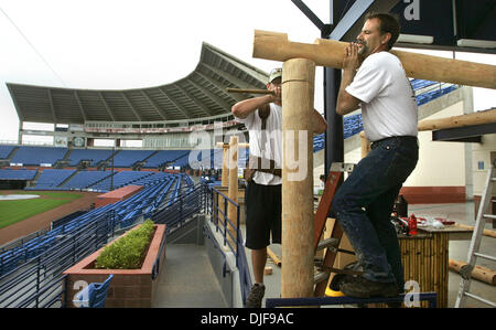 11 févr. 2008 - Port Saint Lucie, Floride, USA - ce sera la 20e saison pour les Mets de New York pour jouer à Port Saint Lucie Tradition du domaine. L'ancien Thomas J. White Stadium a subi beaucoup de peinture, lavage sous pression et des améliorations pour cette année, le lieu d'entraînement de match d'ouverture sur 1:10pm le 29 février contre l'Cardinals de Saint-Louis. (Ils jouent un exhi Banque D'Images