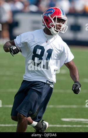 Buffalo Bills rookie wide receiver Marcus Easley (# 81) au cours d'un événement minicamp au Ralph Wilson Stadium in orchard Park, New York. (Crédit Image : © Mark Konezny/ZUMApress.com) Southcreek/mondial Banque D'Images