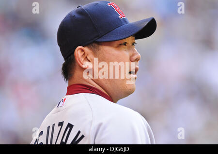 11 juillet 2010 - Toronto, Ontario, Canada - 11 juillet 2010 : démarrage de Red Sox Daisuke Matsuzaka (18). Les Red Sox de Boston a défait les Blue Jays de Toronto 3 - 2 au Centre Rogers à Toronto, Ontario..Crédit obligatoire : Geoff Bolte / Southcreek Global (Image Crédit : © Southcreek/ZUMApress.com) mondial Banque D'Images