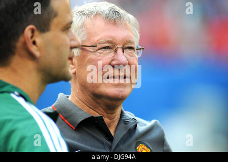 16 juillet 2010 - Toronto, Ontario, Canada - 16 Juillet 2010 Toronto, Ontario : manager de Manchester United Sir Alex Ferguson avant vendredi soir chats's match contre Celtic FC au Centre Rogers de Toronto, Ontario. Manchester United a remporté le match par un score de 3-1..Mandatory Crédit : Darren Eagles / Southcreek Global (Image Crédit : Â© Southcreek/ZUMApress.com) mondial Banque D'Images