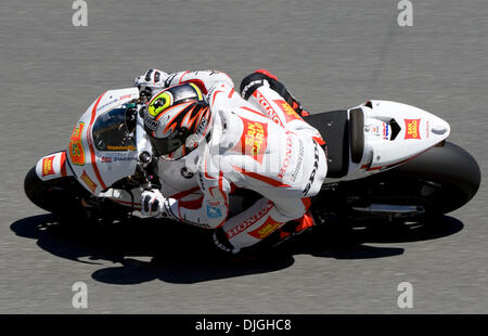 23 juillet 2010 - Monterey, Californie, États-Unis - Marco MELANDRI # 33 au cours de la première session de la pratique de la Red Bull MotoGP du Grand Prix des États-Unis au Mazda Raceway Laguna Seca. (Crédit Image : © William Mancebo/ZUMApress.com) Banque D'Images