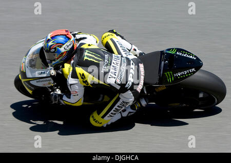 23 juillet 2010 - Monterey, Californie, États-Unis - COLIN EDWARDS # 5 au cours de la première session de la pratique de la Red Bull MotoGP du Grand Prix des États-Unis au Mazda Raceway Laguna Seca. (Crédit Image : © William Mancebo/ZUMApress.com) Banque D'Images