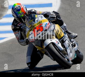 23 juillet 2010 - Monterey, Californie, États-Unis - ALEX DE ANGELIS # 15 au cours de la première session de la pratique de la Red Bull MotoGP du Grand Prix des États-Unis au Mazda Raceway Laguna Seca. (Crédit Image : © William Mancebo/ZUMApress.com) Banque D'Images