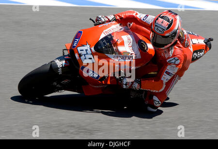 23 juillet 2010 - Monterey, Californie, États-Unis - Nicky Hayden # 69 au cours de la première session de la pratique de la Red Bull MotoGP du Grand Prix des États-Unis au Mazda Raceway Laguna Seca. (Crédit Image : © William Mancebo/ZUMApress.com) Banque D'Images