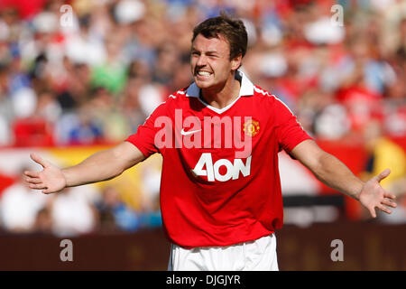 25 juillet 2010 - Kansas City, Missouri, États-Unis d'Amérique - 25 juillet 2010 : Manchester United defender Jonny Evans (23) pendant le match de dimanche, entre le Kansas City Wizards et Manchester United au Arrowhead Stadium de Kansas City, Missouri..Crédit obligatoire : James Allison / Southcreek Global (Image Crédit : © Southcreek/ZUMApress.com) mondial Banque D'Images