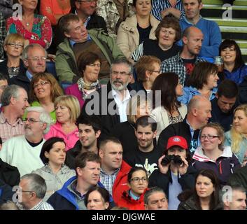 Le président du Sinn Fein Gerry Adams Bruce Springsteen en prestation au RDS Arena -Jour 2 Dublin, Irlande - 18.07.12 Banque D'Images