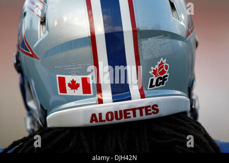 29 juillet 2010 - Montréal, Québec, Canada - 29 juillet 2010 : réchauffement avant à la LCF match entre les Argonauts de Toronto et les Alouettes de Montréal au Stade Percival-Molson a joué à Montréal, Canada..Crédit obligatoire : Philippe Champoux/Southcreek Global (Image Crédit : © Southcreek/ZUMApress.com) mondial Banque D'Images