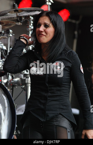 Cristina Scabbia de Lacuna Coil Rock sur gamme 2012 - Jour 2 Columbus Ohio - 20.05.12 Banque D'Images