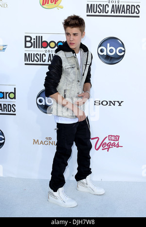 Justin Bieber 2012 Billboard Music Awards qui a eu lieu au MGM Grand Garden Arena de Las Vegas Nevada - Arrivées - 20.05.12 Banque D'Images