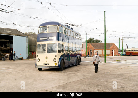 Le Musée de trolleybus Belton Road Doncaster Sandtoft South Yorkshire DN8 5SX, Angleterre Banque D'Images