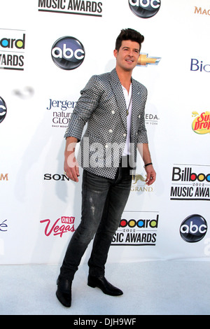 Robin Thicke Billboard Music Awards 2012 qui a eu lieu au MGM Grand Garden Arena de Las Vegas Nevada - Arrivées - 20.05.12 Avec : Robin Banque D'Images