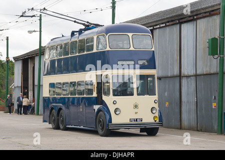 Le Musée de trolleybus Belton Road Doncaster Sandtoft South Yorkshire DN8 5SX, Angleterre Banque D'Images