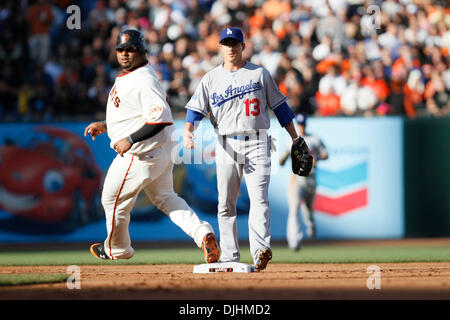 01 août, 2010 - San Francisco, Californie, États-Unis d'Amérique - 01-août-2010 : San Francisco, CA : Giants de San Francisco accueille les Dodgers de Los Angeles. Giants de San Francisco de gagner le match 2-0. Crédit obligatoire : Dinno Kovic / Southcreek Global Media (Image Crédit : © Southcreek/ZUMApress.com) mondial Banque D'Images