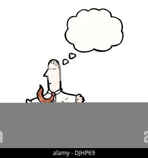 Retro cartoon avec texture. Isolé sur blanc. Illustration de Vecteur