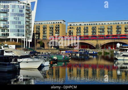 Limehouse Basin, Limehouse, Londres, Royaume-Uni Banque D'Images