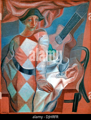 L'Arlequin 1924 Juan Gris Espagne Espagnol 1887-1927 Banque D'Images
