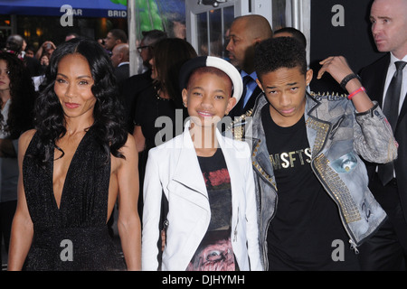 Jada Pinkett-Smith Willow Smith Jaden Smith 'Men in Black III' New York Premiere tenue au Ziegfeld Theatre de New York - Arrivées Banque D'Images