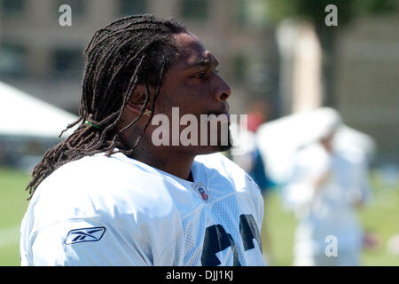 06 août 2010 - Webster, New York, États-Unis d'Amérique - Août 6, 2010 : Buffalo Bills MARSHAWN LYNCH running back (# 23) dans un camp de formation seaaion à Saint John Fisher College à Pittsford, New York..Crédit Obligatoire -Mark Konezny / Southcreek Global (Image Crédit : © Southcreek/ZUMApress.com) mondial Banque D'Images