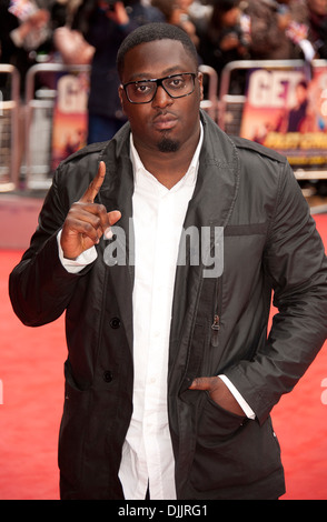 Femi Oyeniran aka Sway UK film premiere de 'Fast Girls' tenue à Odeon West End - Arrivées London UK - 07.06.12 Banque D'Images